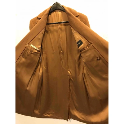 Pre-owned Pal Zileri Camel Wool Coat