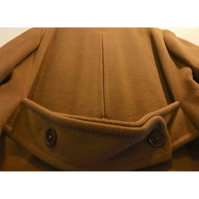 Pre-owned Pal Zileri Camel Wool Coat