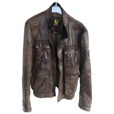 Pre-owned Belstaff Leather Vest In Brown