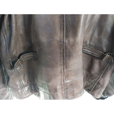 Pre-owned Belstaff Leather Vest In Brown
