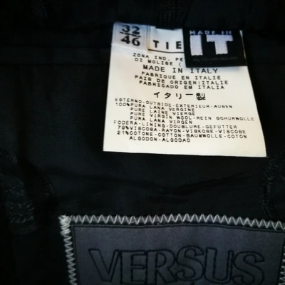 Pre-owned Versus Wool Vest In Black