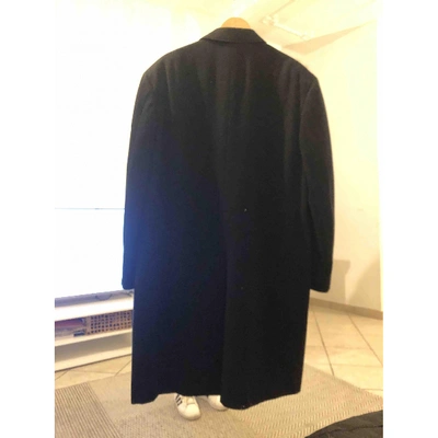 Pre-owned Emanuel Ungaro Wool Coat In Black