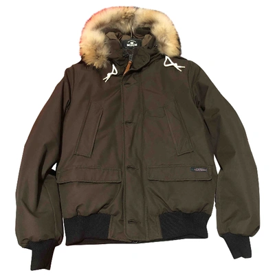 Pre-owned Museum Brown Synthetic Coat