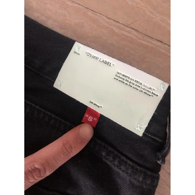 Pre-owned Off-white Straight Jeans In Black