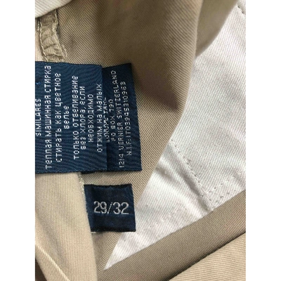 Pre-owned Polo Ralph Lauren Trousers In Khaki