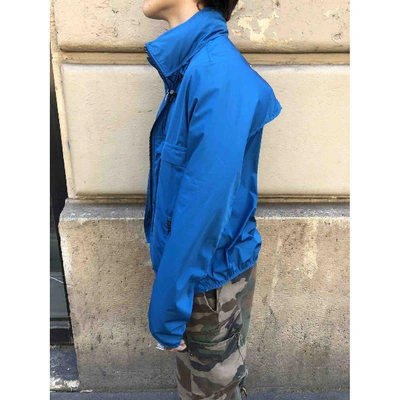 Pre-owned Lanvin Trenchcoat In Blue