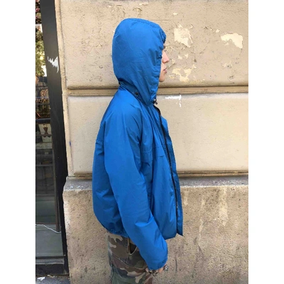 Pre-owned Lanvin Trenchcoat In Blue