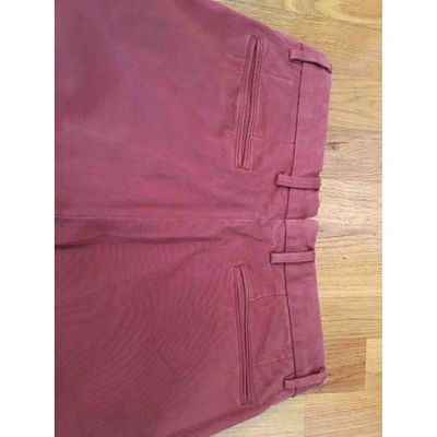 Pre-owned Incotex Trousers In Red