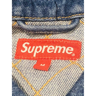 Pre-owned Supreme Jacket In Blue