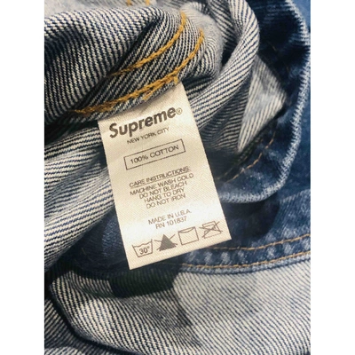 Pre-owned Supreme Jacket In Blue