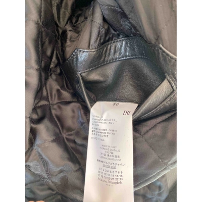 Pre-owned Maison Margiela Black Leather Jacket