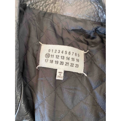 Pre-owned Maison Margiela Black Leather Jacket