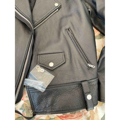 Pre-owned Maison Margiela Black Leather Jacket