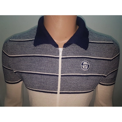 Pre-owned Sergio Tacchini Wool Vest In Blue