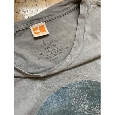 Pre-owned Hugo Boss Grey Cotton T-shirt