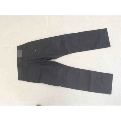 Pre-owned Tommy Hilfiger Trousers In Black