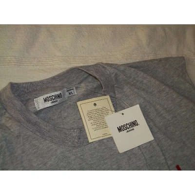 Pre-owned Moschino Grey Cotton T-shirt