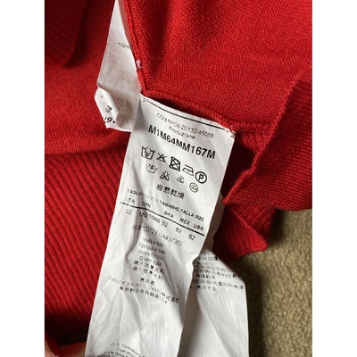 Pre-owned Giorgio Armani Wool Pull In Red