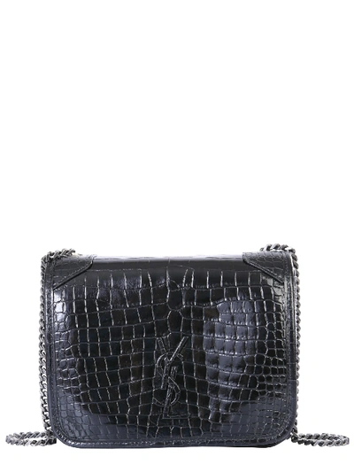 Shop Saint Laurent Niki Wallet In Nero