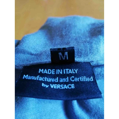 Pre-owned Versace Grey Cotton T-shirt