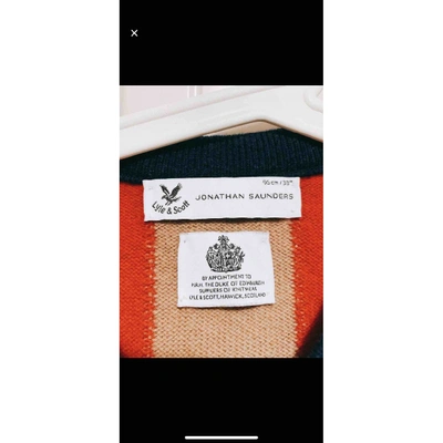 Pre-owned Jonathan Saunders Wool Pull In Multicolour