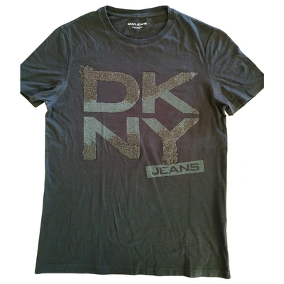 Pre-owned Dkny Black Cotton T-shirt