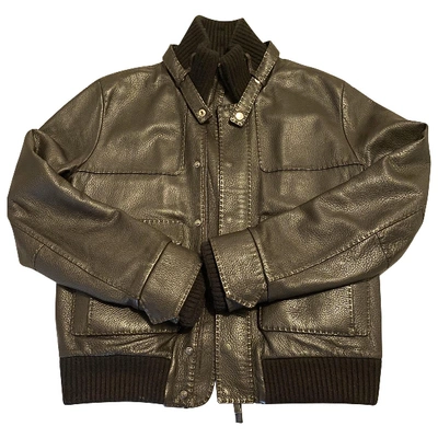 Pre-owned Fendi Brown Leather Jacket