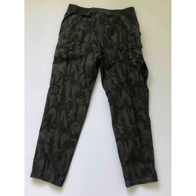 Pre-owned James Perse Trousers In Green