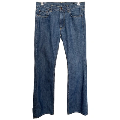 Pre-owned Miu Miu Blue Cotton Jeans