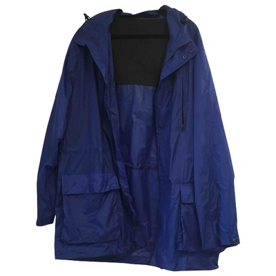 Pre-owned Kenzo Trenchcoat In Blue