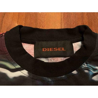 Pre-owned Diesel Black Polyester T-shirt