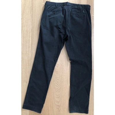 Pre-owned Polo Ralph Lauren Trousers In Black