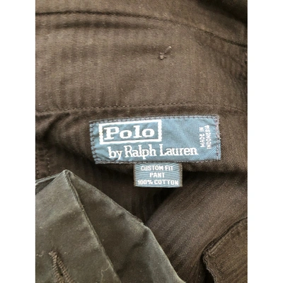 Pre-owned Polo Ralph Lauren Trousers In Black