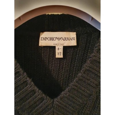 Pre-owned Emporio Armani Wool Pull In Black