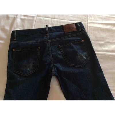 Pre-owned Dsquared2 Straight Jeans In Blue