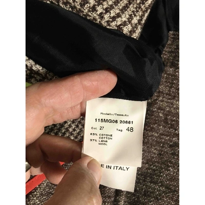 Pre-owned Msgm Waistcoat In Brown