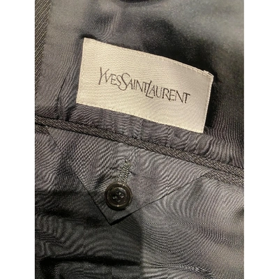 Pre-owned Saint Laurent Wool Vest In Black