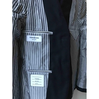 Pre-owned Thom Browne Wool Jacket In Black