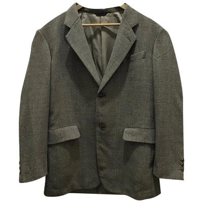 Pre-owned Yohji Yamamoto Wool Coat In Grey