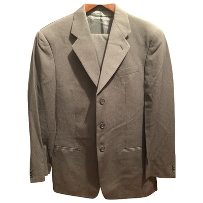 Pre-owned Armani Collezioni Wool Suit In Grey