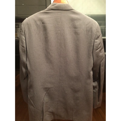 Pre-owned Armani Collezioni Wool Suit In Grey