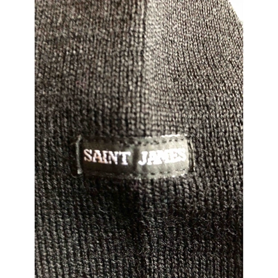 Pre-owned Saint James Wool Pull In Black