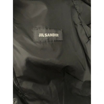 Pre-owned Jil Sander Black Polyester Coat