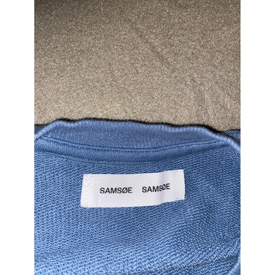 Pre-owned Samsoe & Samsoe Blue Cotton Knitwear & Sweatshirts