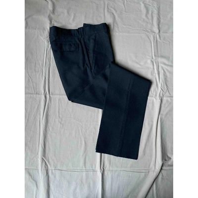 Pre-owned Dior Black Wool Trousers