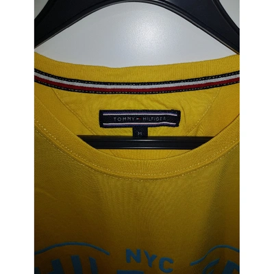 Pre-owned Tommy Hilfiger Yellow Cotton T-shirt