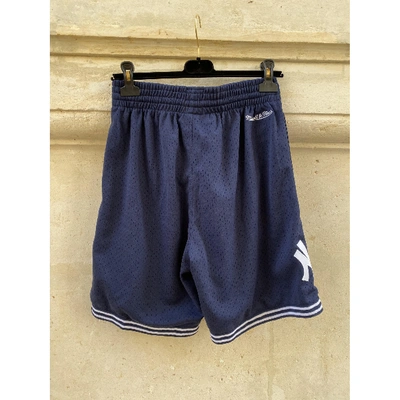 Pre-owned Mitchell & Ness Navy Polyester Shorts