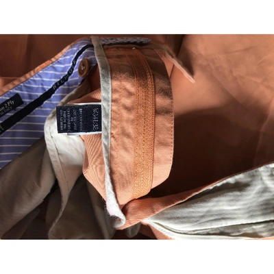 Pre-owned Tommy Hilfiger Trousers In Orange
