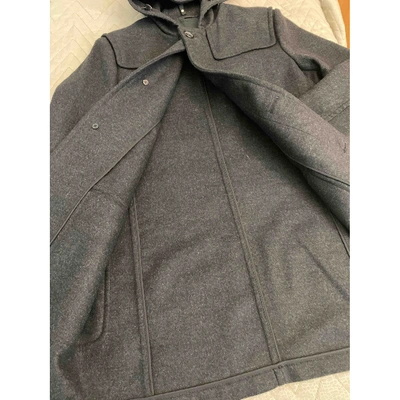 Pre-owned Prada Anthracite Wool Coat