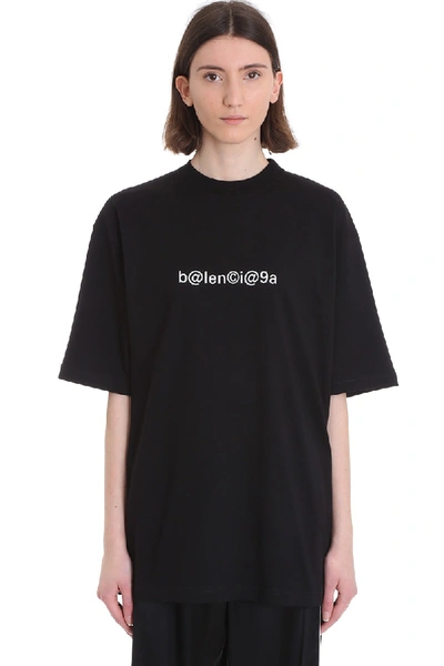 Shop Balenciaga T-shirt In Black Cotton